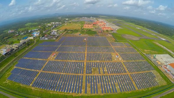 India Cochin International Airport solar-powered airstrip 1
